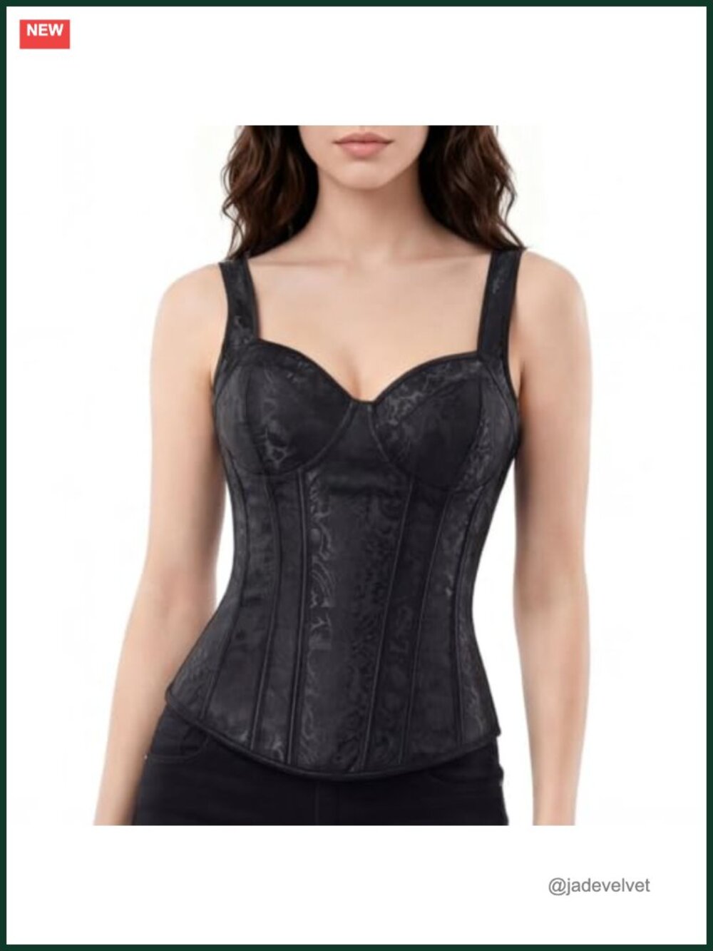 Overbust Corset Top Straps Bustier Victorian Theme Party Costume